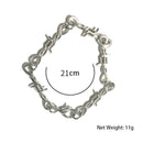 Elegant Hip-hop Gothic Punk Style Barbed Wire Choker Bracelet Jewelry Gift