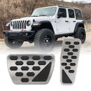 Gas And Brake Pedal Cover Auto Stainless Steel Foot Pedal Pad Kit For 2018-