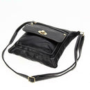 Fashion Women Shoulder Bag Satchel Crossbody Bags PU Sling Handbag (Black)