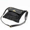 Fashion Women Shoulder Bag Satchel Crossbody Bags PU Sling Handbag (Black)