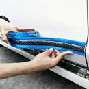3CM*1M Car Carbon Fiber Blue Edge Guard Strip Door Sill Protector Accessories
