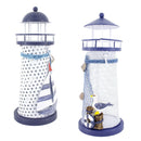 Creative Nautical Iron Candlestick Candle Holder Seabirds & Boat Crafts 7"