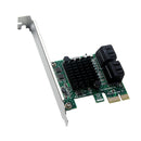 1Pcs PCI-E PCIe 1x To 4Port Sata 3.0 Expansion Controller Card Adapter