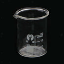 20ml Beaker Borosilicate Glass Low Form Graduated Chemistry Lab Test