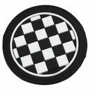 Mini Auto Car Water Cup Bottle Holder Anti-slip Pad Mat 65mm Black and Whit G5H1