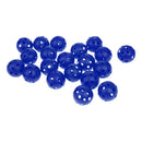 20 Pieces Plastic Hollow Golf Balls Perforated Practice Training Ball Blue