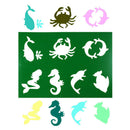mermaid layering stencils spray template diy wall drawing scrapbooking decor TE