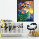 5D DIY Full Drill Diamond Painting Peacock Beauty Cross Stitch Mosaic Craft