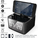 Alarm Clock Radio Wireless Bluetooth Speaker With Fm Radio & Cell Phone Sta