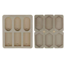 2pcs 6 Cavity Silicone Dried Flower Wax Mold Wax Soap Candle Making Mould