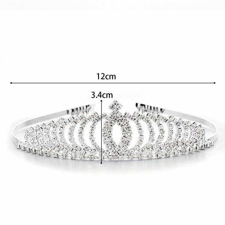 Bridal Wedding Rhinestone Crystal Tiara Hair Band Princess Prom Crown Headbands