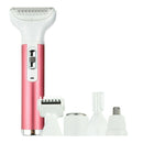 5-in-1 Women Electric Lady Shaver Epilator Facial Leg Body Nose Hair Removal