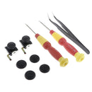 Gamepad Repair Part Joystick Tool Set Grip Tweezer Replacement Game Rocker