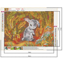 5D DIY Diamond Painting Animals Full Round Drill Rhinestone (Rabbit) A