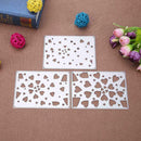 3pcs Geometry DIY Craft Cutting Dies Stencil Scrapbook Embossing Album Card