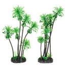 2pcs Aquarium Fish Tank Reptile Tank Landscaping Artificial Coconut Tree Plant