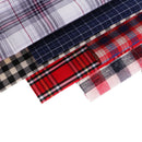 13pcs Mixed Linen Cotton Fabric Plaid Material Bundle Scraps For Quilting