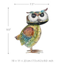 Iron Art Outdoor Patio Decorative Animal Garden Decor Lawn Decorative Owl Statue
