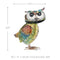 Iron Art Outdoor Patio Decorative Animal Garden Decor Lawn Decorative Owl Statue