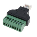 52mm/2.04inches Male 8-Position-8-Contact Ethernet to 8-Pin Block Terminal