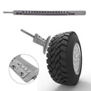 Stainless Steel Car Truck Motorcycle Tire Tread Depth Gauge Measurer Tool