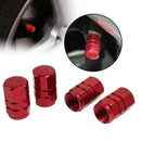 4x Red Bike Wheel Tyre Tire Valve Stem Air Dust Cover Screw Cap Auto Truck Q1L9