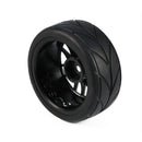 4Pcs 1/10 Rubber Tire Rc Racing Car Tires On Road Wheel Rim Fit For Hsp Hpi