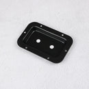 Black recessed steel 1/4" headphone jack plate rca binding post board dish `3C