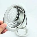 Helect 3X Stainless Steel Round Drain Kitchen Sink Strainer Filter Handh XIL