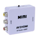 mini AV CVBS Composite Video to HDMI Converter scaled up to 1080P