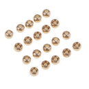 3.3mm - 3.8mm Brass Fly Fishing Tying Bead Nymph Head Ball Bead (100 Pieces)