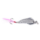 Sliver Metal Sequins Fishing Lure Spoon Lure Noise Hard Bait Hook FishingTackleJ