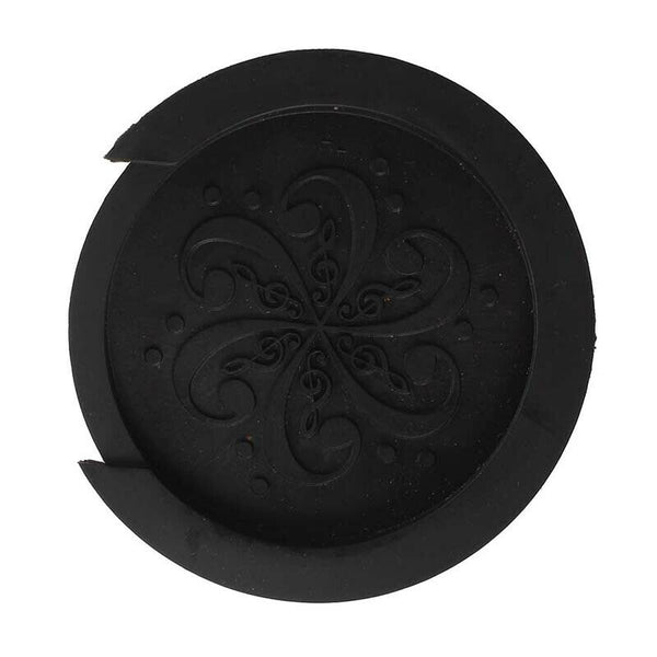 Acoustic Guitar Soundhole Cover Screeching Halt Rubber--Black