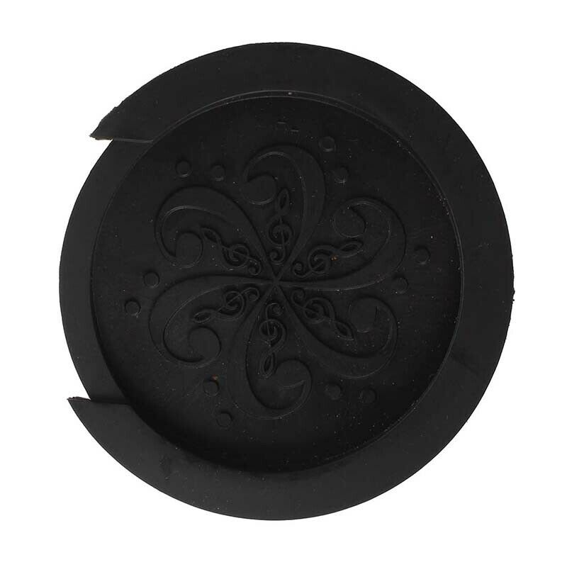 Acoustic Guitar Soundhole Cover Screeching Halt Rubber--Black