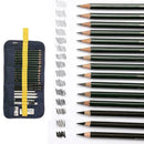 27pcs/set Sketch Pencil Tools Professional Art Drawing Pencil Sketching X0M9