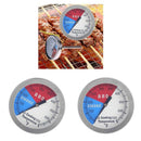2Pieces BBQ Smoker Temperature Gauge Grill Thermometer for Meat Cooking