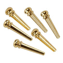 1 Set Brass Bridge Pins Pegs Saddle Nut for Acoustic Folk Guitar Parts