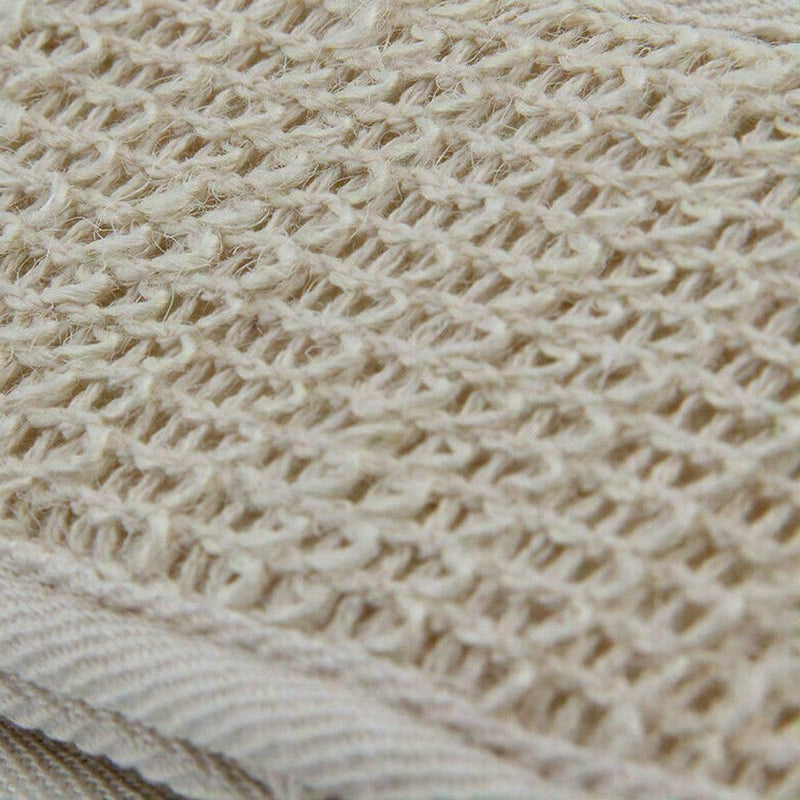 Exfoliating Bath Scrubber Strap Shower Back Loofah Brush Spa Sponge Scrubs P5V4