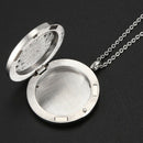 Aromatherapy Essential Oil Diffuser Necklace Stainless Steel Locket Pendant T4R7