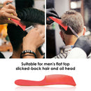 Barber Stylist Curved Styling Comb Flat Top Hairdressing Comb Red