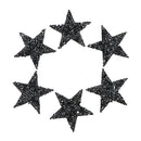 6pcs Star Rhinestone Hot Melt Adhesive Patch Iron on Applique Clothes Decor