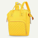 Pure Color Mommy Travel Backpacks Nylon Large Maternity Nappy Bags (Yellow) A