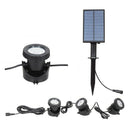 Solar Powered Super Bright 3 Submersible Lamps 18 Leds Projector Light Gard
