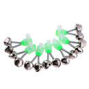10pcs Twin Bell Fishing Bite Alarms Outdoor Night Fishing Rod Tip Clips