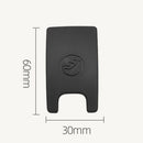 ABS+PC Car Rear Seat ISOFIX Slot Trim Cover for Audi A6 2013-2018 (Black) A