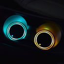 2pcs 7 Colors LED Car Cup Holder For Drink Non Stick Acrylic USB Charging