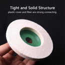 10Pcs 100Mm 4 Inch Wool Buffing Round Polishing Wheels Pads Polisher Wheels P4A3