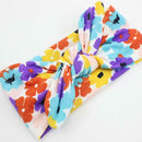 Baby Girls Rabbit Ears Elastic Hair Bands Flowers Bowknot Headband