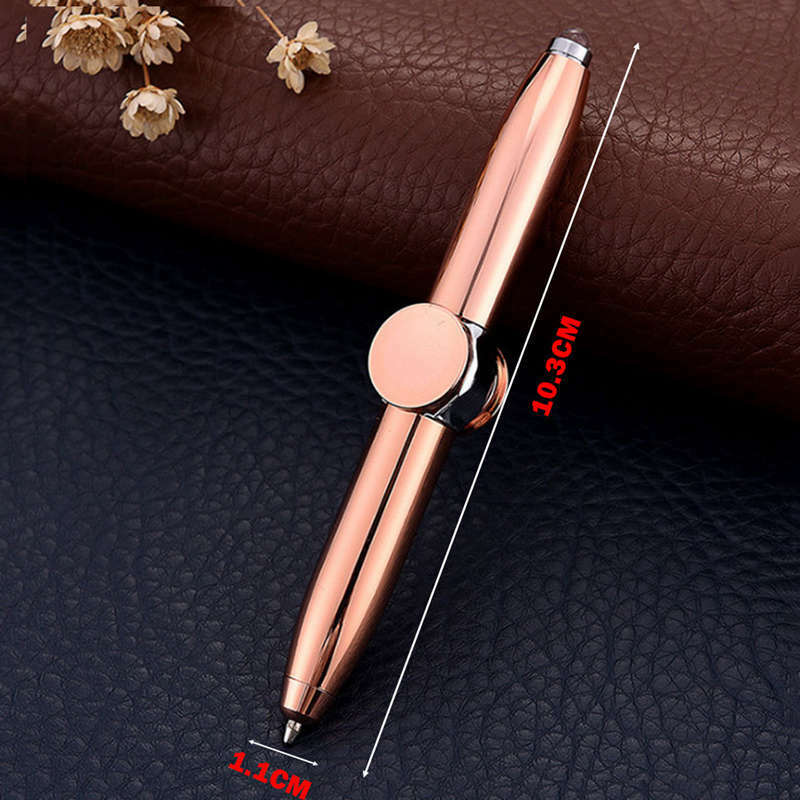 Spinner Multi-Function Pen Decompression Light Ball Pen Shape Relieve Stres N1C8