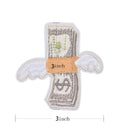 DIY Money with Wings Patch Embroidered Applique Sew Iron On Patch Badge Xmas  Z
